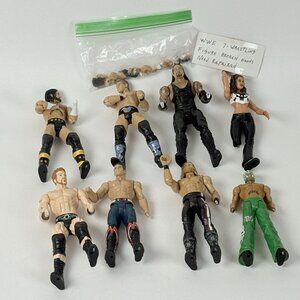 Vintage WWE Wrestling Figures Lot Broken Accessories For Repair Parts Collectibl